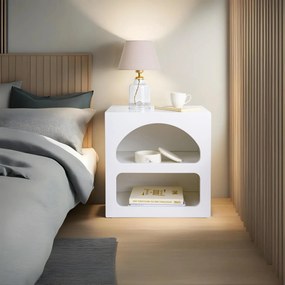 Κομοδίνο Λευκό FLOGO 50x40x50