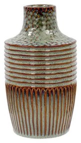 Κεραμικό Βάζο FL23768 Fylliana Πράσινο - Καφέ 13x13x23 εκ. 13x13x23 εκ.