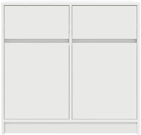 vidaXL Συρταριέρα με Συρτάρια Λευκή 80x34x76 εκ. από Επεξ. Ξύλο