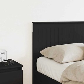 vidaXL Κεφαλάρι Μαύρη Οξυά 120 cm Επεξεργασμένο ξύλο