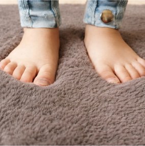 Stewehome Σετ 2 τεμαχίων πετσετέ χαλιών μπάνιου με αντιολισθητική βάση 60x100x12 cm