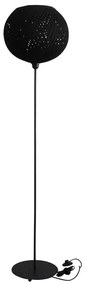 Φωτιστικό Δαπέδου Silk-02 Φ35 31-1163 Black Heronia Σχοινί