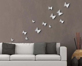 Διακοσμητικά Αυτοκόλλητα Τοίχου White Butterflies 3D ANGO 24001
