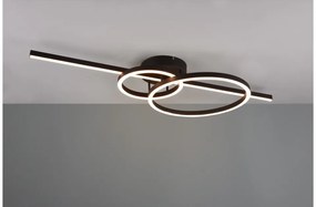 Πλαφονιέρα Φωτιστικό Οροφής LED 54W Μαύρο Dimmer 2700-6000Κ Montilla 643010332 Trio Lighting-643010332-Μαύρο 643010332