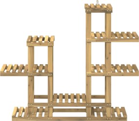 vidaXL Βάση φυτών Λευκός Χρωματισμός 118 x 25 x 96,5 εκ.