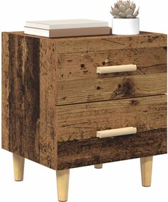 vidaXL Ντουλάπι κρεβατιού Παλιό ξύλο 40 x 35 x 47.5cm