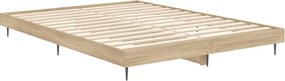 vidaXL Πλαίσιο Κρεβατιού Χωρ. Στρώμα Sonoma Δρυς 140x190εκ. Επ. Ξύλο