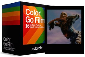 Φωτογραφικό Χαρτί Polaroid Color Go Film για Polaroid Go, με μέγεθος 6.66x5.39cm - Black Frame - 16 Φύλλα