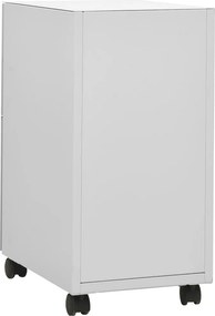vidaXL Αρχειοθήκη Φορητή Ανοιχτή Γκρι 30 x 45 x 59 εκ. Ατσάλινη