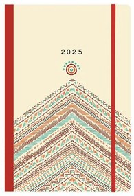 Next ημερολόγιο 2025 Trends ημερήσιο flexi με λάστιχο 12x17εκ. Boho style  τμχ.