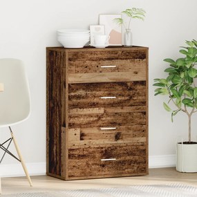vidaXL Πλαϊνό γραφείο Παλαιό ξύλο 60 x 31 x 84 εκ Επεξεργασμένο ξύλο