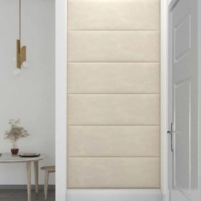 vidaXL Πάνελ Τοίχου 12 τεμ. Λευκό 90 x 30 εκ. 3,24 μ² Βελούδινα