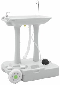 vidaXL Περίπτερο Χειρονομίας Κατασκήνωσης με Ρόδες Γκρι