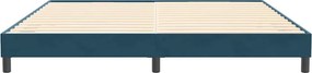 vidaXL Box Spring Κρεβάτι χωρίς στρώμα Σκούρο μπλε 200x220cm Βελούδινο