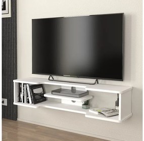 Έπιπλο τηλεόρασης επιτοίχιο Perry Megapap λευκό 120x29,6x25,6εκ. GP042-0310,1-GP042-0310,1-Λευκό GP042-0310,1