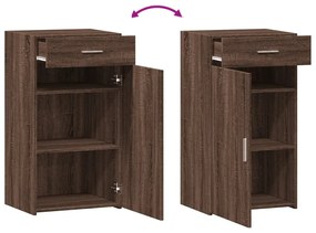 Μπουφές Καφέ Δρυς 50x42,5x93 εκ. από Επεξεργασμένο Ξύλο - Καφέ