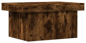 vidaXL Τραπεζάκι Σαλονιού Καπνιστή Δρυς 100x55x40 εκ. Επεξεργ. Ξύλο