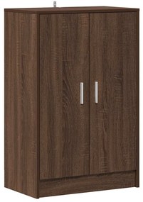 vidaXL Παπουτσοθήκη Καφέ Δρυς 60 x 35 x 92 εκ. από Επεξεργασμένο Ξύλο