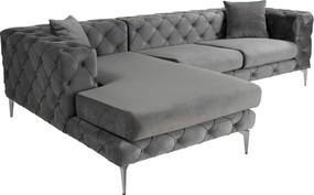 Corner Sofa Como Eco Left - Anthracite Anthracite