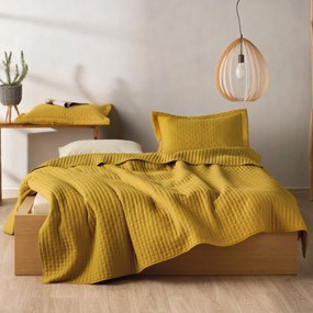 Κουβερλί Ημίδιπλο (Σετ 180x240) Kentia Loft Mason 11 Ochre