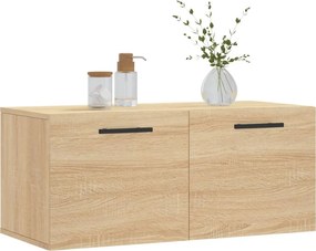vidaXL Ντουλάπι Τοίχου Sonoma Δρυς 80x36,5x35 εκ. Επεξεργασμένο Ξύλο