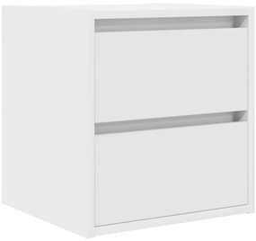 vidaXL Κομοδίνα Επιτοίχια 2 τεμ. Λευκά 38x34x40 εκ.