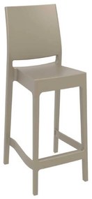Σκαμπό Μπαρ Maya 65 Dove Grey 20-0386 44Χ50Χ98cm Siesta Polypropylene