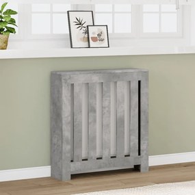 vidaXL Κάλυμμα Καλοριφέρ Γκρι Σκυροδέματος 78x20x82 εκ. Επεξ. Ξύλο