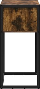 vidaXL End Table Καπνιστό Δρύς 100 x 36 x 75 εκ. Επεξεργασμένο ξύλο