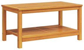 vidaXL Τραπέζι καφέ 90x50x45 εκ Μασίφ ξύλο ακακίας