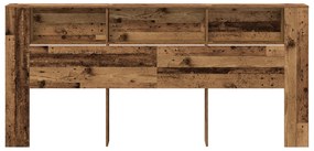 vidaXL Κεφαλάρι Ντουλάπα Παλιού Ξύλου 220x18,5x104,5 εκ