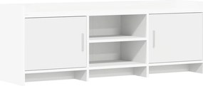 vidaXL Ντουλάπι TV 130 x 33 x 47 εκ Λευκό Επεξεργασμένο Ξύλο