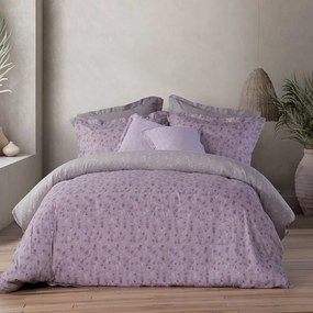 Παπλωματοθήκη Fiorella (Σετ 3τμχ) Orchid Nef-Nef Queen Size 240x230cm 100% Cotton Satin