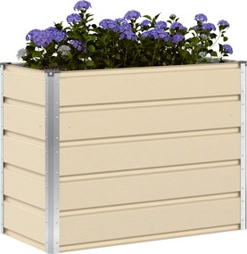 vidaXL Γλάστρα Ελεφαντόδοντο 100 x 50 x 75 cm Επικαλυμμένος Χάλυβας