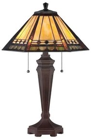 Επιτραπέζιο Φωτιστικό 1xE27 Μπρονζέ Tiffany Όνυχας Arden QZ-ARDEN-TL Elstead Lighting QZ-ARDEN-TL Μπρονζέ