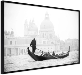 Αφίσα - Symbols of Venice - 30x20 - Μαύρο - Χωρίς πασπαρτού