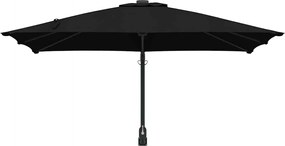 vidaXL Ομπρέλα Κήπου Μαύρο 248,5 x 247,5 x 160 εκ.