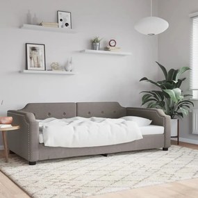 Καναπές Κρεβάτι Taupe 80 x 200 εκ. Υφασμάτινος - Μπεζ-Γκρι