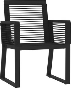 vidaXL Σετ Τραπεζαρίας Κήπου 3 Τεμαχίων Μαύρο