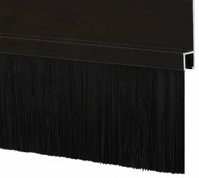 vidaXL Αυτοκόλλητες σφραγίδες πόρτας 2 pcs Μαύρο 100 cm