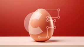 Σετ των 2 Intra Συλλεκτικό Ξύλινο Παζλ Plywood 4mm - Καφέ αυγό σε λευκή επιφάνεια Σε Ξύλινο Κουτί - Διαστάσεις: 10x10 cm – 25 κομμάτια