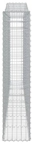 vidaXL Συρματοκιβώτιο Τοξωτό 400x30x140/160εκ. από Γαλβανισμένο Χάλυβα