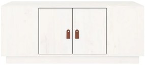 vidaXL Τραπεζάκι Σαλονιού Λευκό 100x50x41 εκ. από Μασίφ Ξύλο Πεύκου