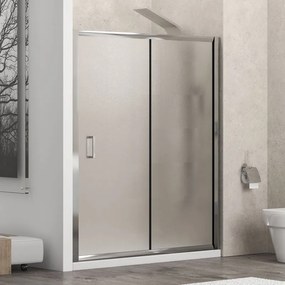 KARAG NEW FLORA Καμπίνα από τοίχο σε τοίχο με fabric κρύσταλλο NEW FLORA 500 Χρωμέ KARAG 100x180cm KARAG-5206836561493