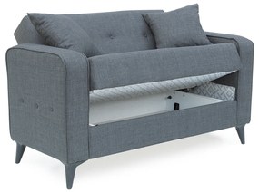 Καναπές Κρεβάτι Διθέσιος ArteLibre GABRIEL 2S Γκρι 146x79x81cm