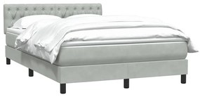 ΚΡΕΒΑΤΙ BOXSPRING ΜΕ ΣΤΡΩΜΑ ΑΝΟΙΧΤΟ ΓΚΡΙ 160X210 ΕΚ. ΒΕΛΟΥΔΙΝΟ 3316503