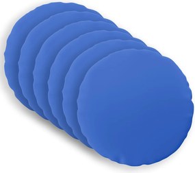 vidaXL Κάλυμμα Μαξιλαριού 6 pcs HEERLEN Βασιλικό Μπλε Ø 50 cm