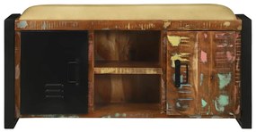 vidaXL Ντουλάπα Πολύχρωμο 100 x 35 x 50 εκ Μασίφ ανακυκλωμένο ξύλο