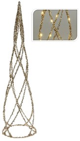 Χριστουγεννιάτικο Δεντράκι Με 30 Led (Φ16x60) K-M Gold Tinsel AMZ102070