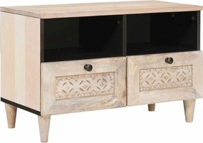 vidaXL Μονάδες TV Λευκό 70 x 33 x 46 εκ Επεξεργασμένο Ξύλο